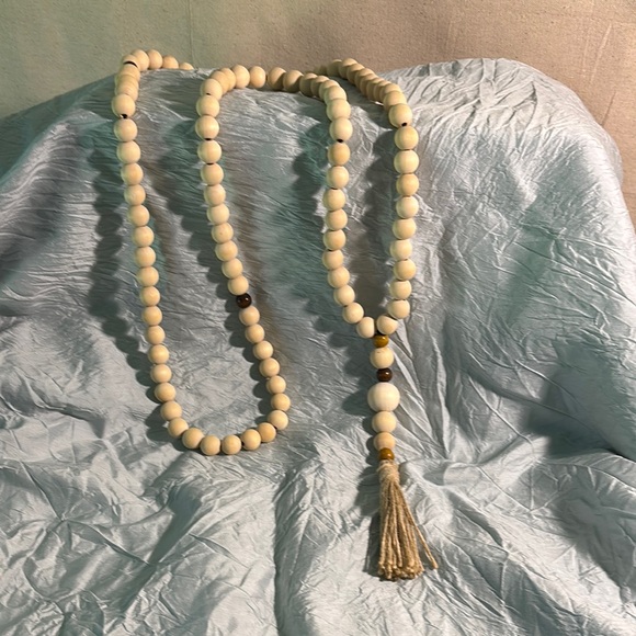 Rustic Wood Prayer Beads - Picture 1 of 3